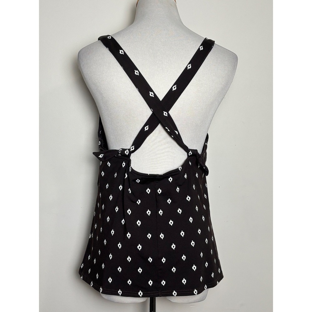 Lands' End Womens Soft Black Underwire Tankini Top 12 Underwire - Picture 2 of 7